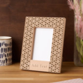 カスタム抽象芸術彫刻木枠 レーザー彫刻フレーム (左)