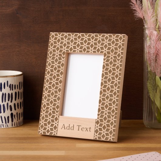 カスタム抽象芸術彫刻木枠 レーザー彫刻フレーム (左)