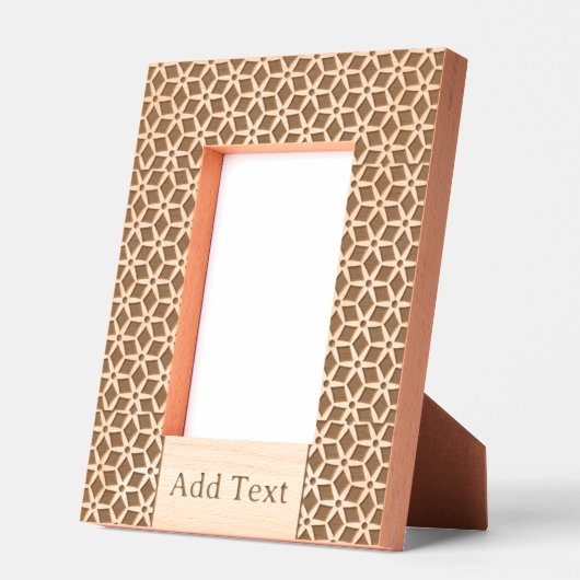 カスタム抽象芸術彫刻木枠 レーザー彫刻フレーム (左)