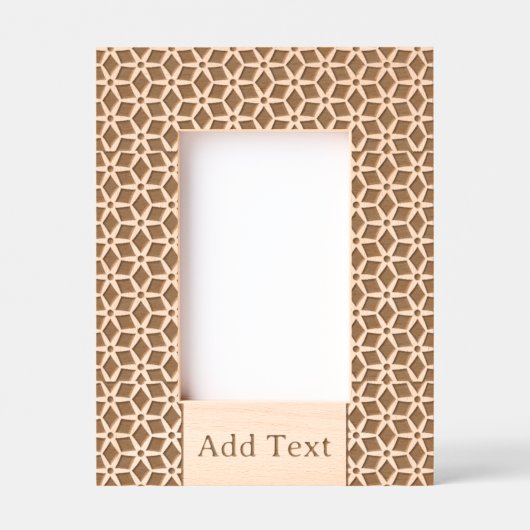 カスタム抽象芸術彫刻木枠 レーザー彫刻フレーム (正面)