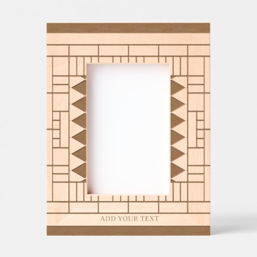 カスタム抽象芸術彫刻木枠 レーザー彫刻フレーム (正面)