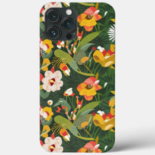 カスタム抽象芸術日本の春の花パターン iPhone 13 PRO MAXケース