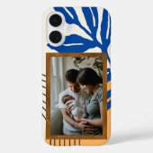 カスタム抽象芸術植物青 Case-Mate iPhoneケース (裏面)