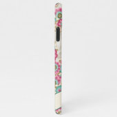 カスタム抽象芸術花日本のアートパターン iPhoneケース (右側)