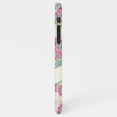 カスタム抽象芸術花日本のアートパターン iPhoneケース (左側)