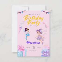 カスタム招待状とアナウンス誕生日カード 招待状