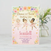 カスタム招待状ガールズバレエ 招待状 (スタンド正面)