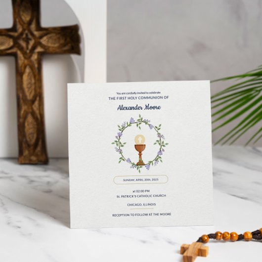 カスタム招待状リース&チャリスデザイン 招待状