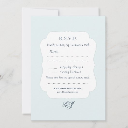 カスタム招待状再生カード 招待状 (正面)