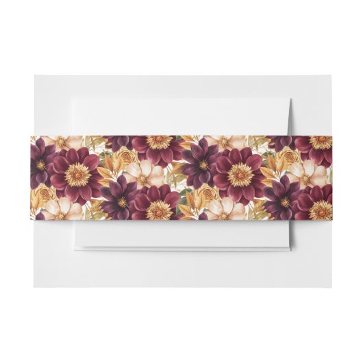 カスタム招待状用帯 招待状ベリーバンド (正面例)