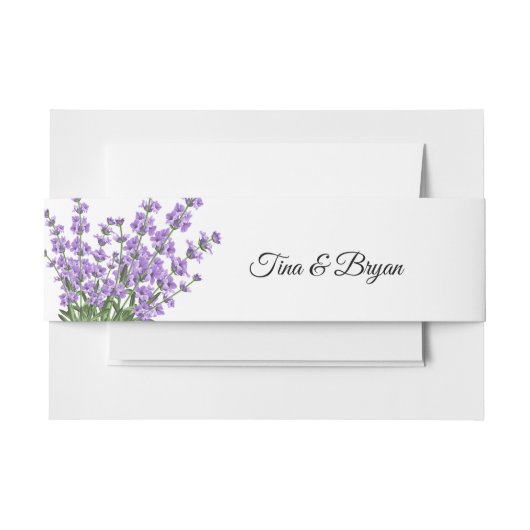 カスタム招待状用帯 招待状ベリーバンド (正面例)