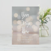 カスタム招待状 | あなただけのデザインをアップロード 招待状 (スタンド正面)