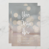 カスタム招待状 | あなただけのデザインをアップロード 招待状 (正面/裏面)