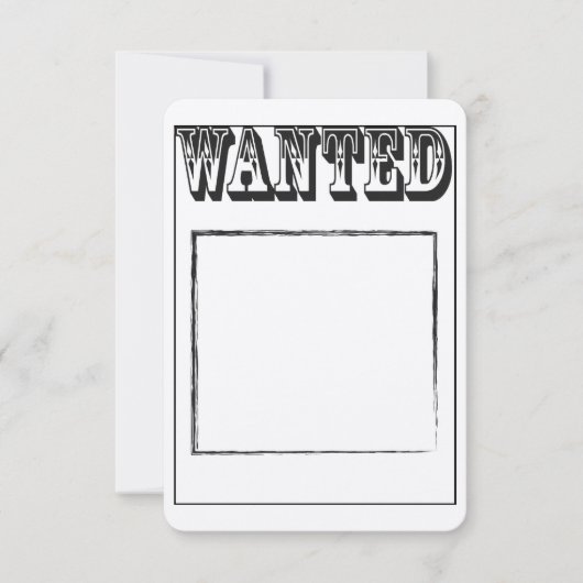 カスタム指名手配 招待状 (正面)