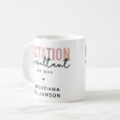 カスタム授乳コンサルタントのスペシャリストIBCLC コーヒーマグカップ (正面左)