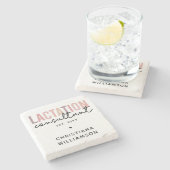 カスタム授乳コンサルタントのスペシャリストIBCLC ストーンコースター (横)