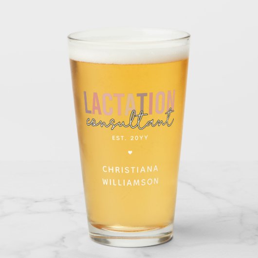 カスタム授乳コンサルタントのスペシャリストIBCLC タンブラーグラス (ドリンク正面)