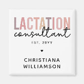 カスタム授乳コンサルタントのスペシャリストIBCLC マグネット (正面)