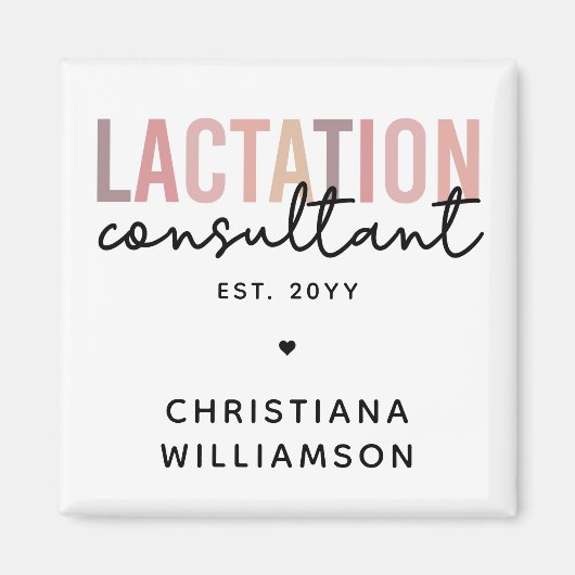 カスタム授乳コンサルタントのスペシャリストIBCLC マグネット (正面)