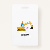 カスタム掘削機バースデーパーティーパス特典バッジ バッジ (裏面)