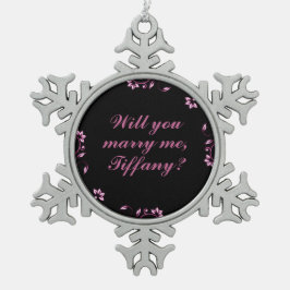 カスタム提案オーナメント スノーフレークピューターオーナメント