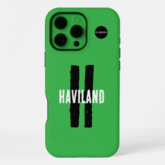 カスタム携帯電話ケースHAMbWG iPhoneケース (裏面)