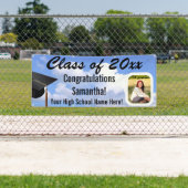 カスタム撮影卒業屋外スカイヤードバナー 横断幕 (インサイチュ)