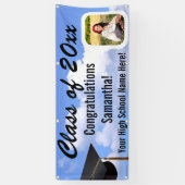 カスタム撮影卒業屋外スカイヤードバナー 横断幕 (縦)