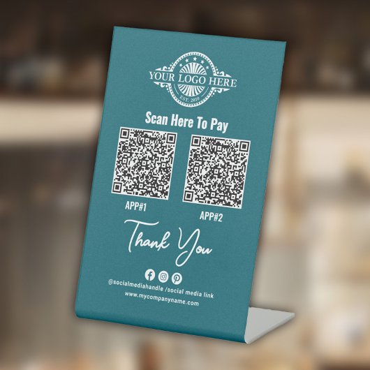 カスタム支払いQRコード、Paypal、Venmo、カスタムApp 台座サイン