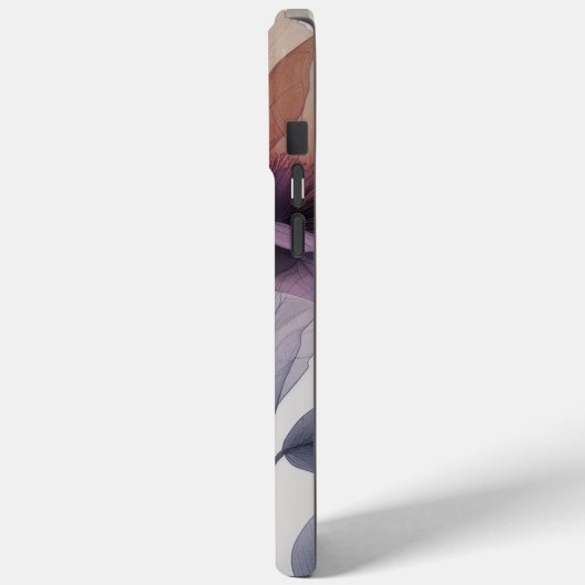 カスタム放射花びらiPhone 15 Pro Max Cas Case-Mate iPhoneケース (裏面 / 左)