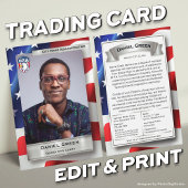 カスタム政府トレーディングカード米国議会カード コーリングカード