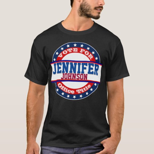 カスタム政治キャンペーン投票用 Tシャツ (正面)
