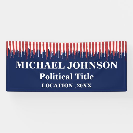 カスタム政治キャンペーン 横断幕 (横)