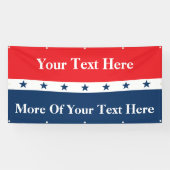 カスタム政治キャンペーン 横断幕 (横)