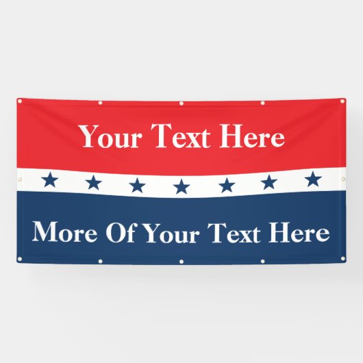 カスタム政治キャンペーン 横断幕 (横)