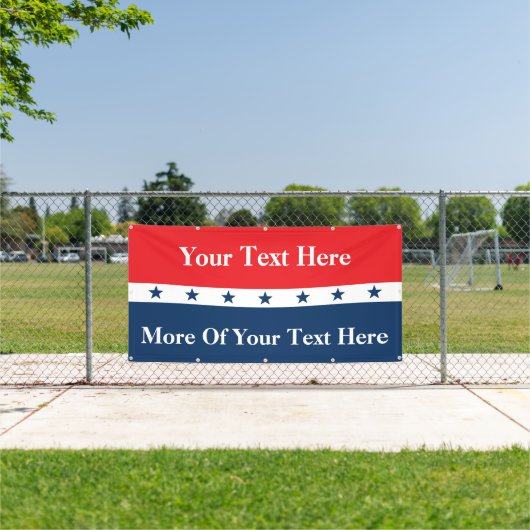 カスタム政治キャンペーン 横断幕 (インサイチュ)