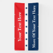 カスタム政治キャンペーン 横断幕 (縦)