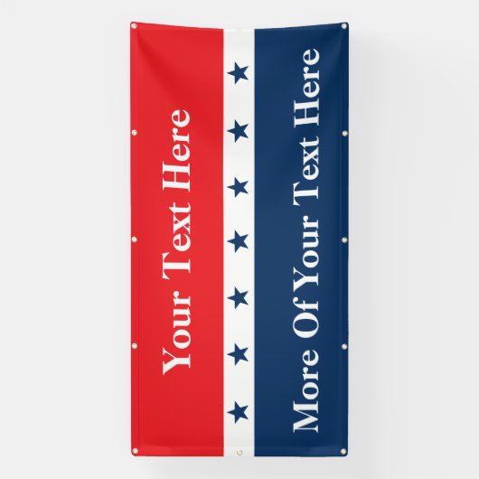 カスタム政治キャンペーン 横断幕 (縦)