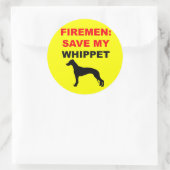 カスタム救My Whipet ラウンドシール (バッグ)