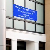 カスタム教会の旗 横断幕 (ビルの外側)