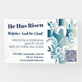 カスタム教会キリスト教イエス・クロス・イースター 横断幕 (横)