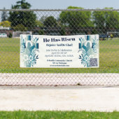 カスタム教会クロスキリスト教イエズイースター 横断幕 (インサイチュ)