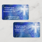 カスタム教会リターンラベル ノートカード (正面/裏面)