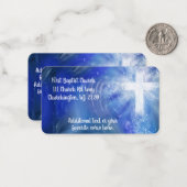 カスタム教会リターンラベル ノートカード (正面/裏面インサイチュ)