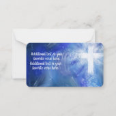 カスタム教会リターンラベル ノートカード (裏面)