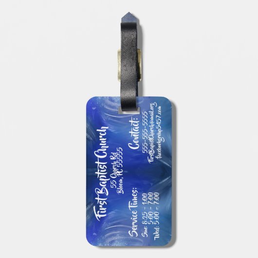 カスタム教会 ラゲッジタグ (裏面縦)