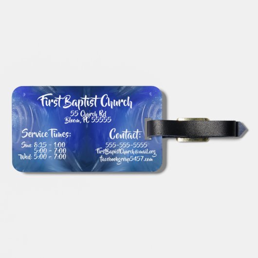 カスタム教会 ラゲッジタグ (裏面横)