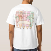カスタム教師名PNGサブリメーション Tシャツ (裏面)
