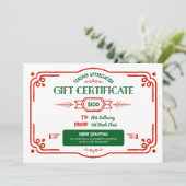 カスタム教師感謝ギフト証明書 カード (スタンド正面)