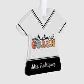 カスタム教育コーチ教育コーチレトロ オーナメント (正面)